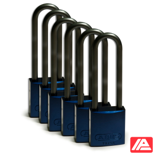 Αλουμίνιο Λουκέτα - Αλουμίνιο Σάκλες — Full Alu Padlocks 75mm Sha KD Blue/6