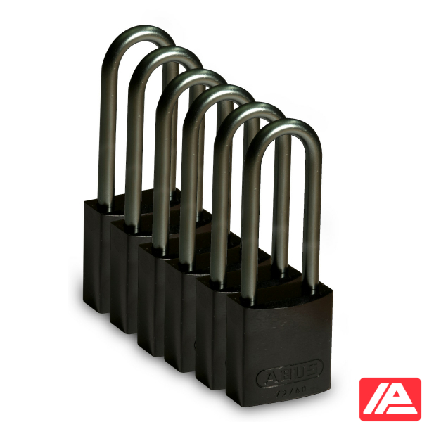 Αλουμίνιο Λουκέτα - Αλουμίνιο Σάκλες — Full Alu Padlocks 75mm Sha KD Black/6