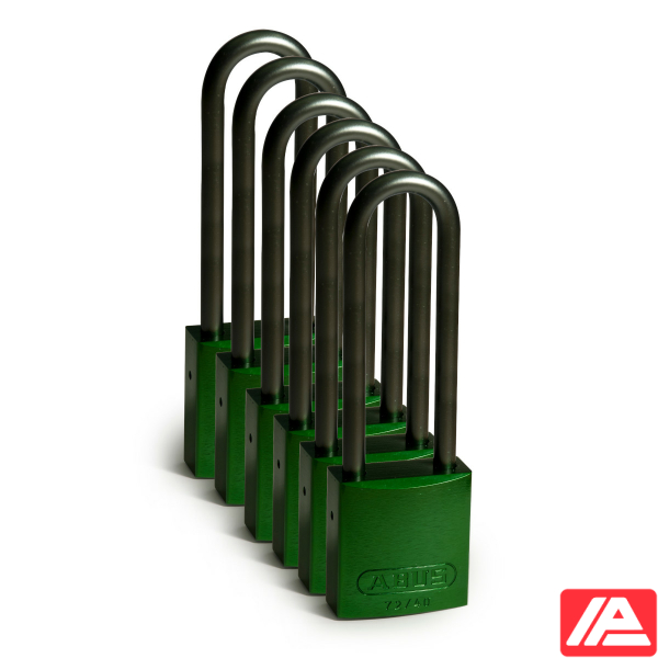 Αλουμίνιο Λουκέτα - Αλουμίνιο Σάκλες — Full Alu Padlocks 75mm Sha KD Green/6