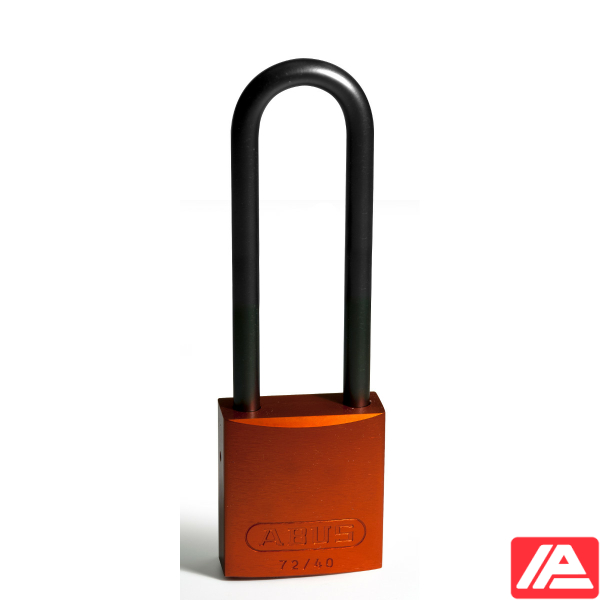 Aluminium Lockout Padlocks - Full Alu Padlocks 75mm Sha KD Orange/6 - Image 4