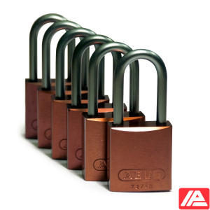 Αλουμίνιο Λουκέτα - Αλουμίνιο δέσιμο — Full Alu Padlocks 40mm Sha KD Brown/6