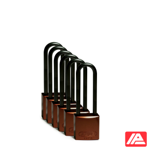 Αλουμίνιο Λουκέτα - Αλουμίνιο δέσιμο — Full Alu Padlocks 75mm Sha KD Brown/6