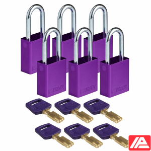 Ασφαλές κλειδί Λουκέτα - Αλουμίνιο — ALU-PRP-38ST-KD6PK
