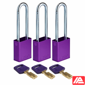 Ασφαλές κλειδί Λουκέτα - Αλουμίνιο — ALU-PRP-76ST-KA3PK