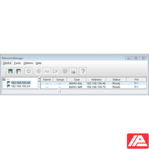 Περιβάλλον λογισμικού Admin Network Manager