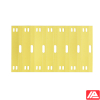 Όψη κίτρινων δεικτών καλωδίων Brady B33-60×10-7643-YL