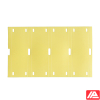 Όψη κίτρινων δεικτών καλωδίων Brady B33-75×25-7643-YL
