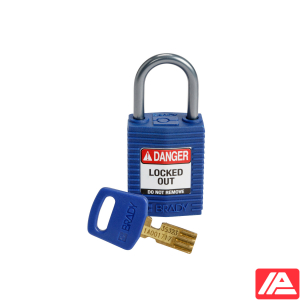 Συμπαγές SafeKey Νάιλον Αποκλεισμός Λουκέτα με Αλουμίνιο Shackle — CPT-BLU-25AL-KD