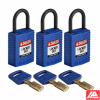 Ασφαλές κλειδί Λουκέτα - Συμπαγές — CPT-BLU-25PL-KA3PK