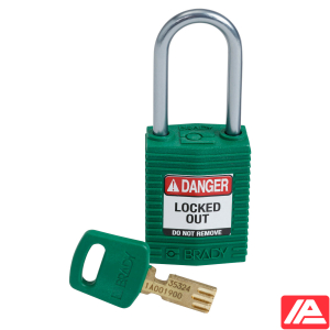 Συμπαγές SafeKey Νάιλον Αποκλεισμός Λουκέτα με Αλουμίνιο Shackle — CPT-GRN-38AL-KD