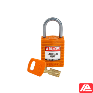 Συμπαγές SafeKey Νάιλον Αποκλεισμός Λουκέτα με Αλουμίνιο Shackle — CPT-ORG-25AL-KD