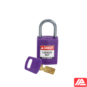Συμπαγές SafeKey Νάιλον Αποκλεισμός Λουκέτα με Αλουμίνιο Shackle — CPT-PRP-25AL-KD
