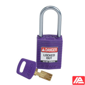 Συμπαγές SafeKey Νάιλον Αποκλεισμός Λουκέτα με Αλουμίνιο Shackle — CPT-PRP-38AL-KD