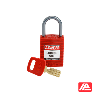 Συμπαγές SafeKey Νάιλον Αποκλεισμός Λουκέτα με Αλουμίνιο Shackle — CPT-RED-25AL-KD