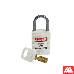 Συμπαγές SafeKey Νάιλον Αποκλεισμός Λουκέτα με Αλουμίνιο Shackle — CPT-WHT-25AL-KD