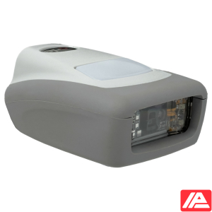 Πλάγια πίσω όψη λευκού σαρωτή barcode CR1100 Healthcare