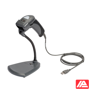 Μαύρος σαρωτής barcode CR1500 σε βάση στήριξης