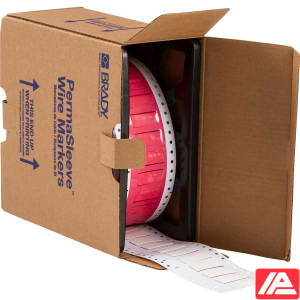 Ρολό λευκών δεικτών καλωδίων Brady HX-375-150-WT σε κουτί