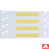 Κίτρινοι δείκτες καλωδίων Brady LSZH-125-150-YL-2 σε φορέα