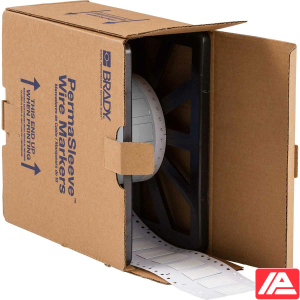 Ρολό λευκών δεικτών καλωδίων Brady LSZH-500-150-WT σε κουτί