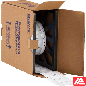 Ρολό λευκών δεικτών καλωδίων Brady LSZH-750-2-WT σε κουτί