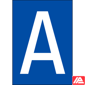Αριθμοί & γράμματα DIN A4 μέγεθος — Brady®