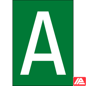 Αριθμοί & γράμματα DIN A4 μέγεθος — Brady®