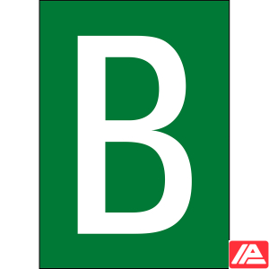Αριθμοί & γράμματα DIN A4 μέγεθος — Brady®