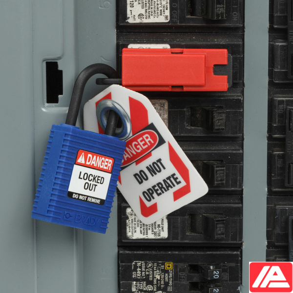 SafeKey Compact Nylon Lockout Padlocks - CPT-BLU-25PL-KA3PK - Image 3