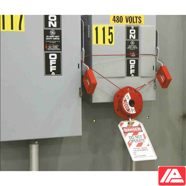 Mini Cable Lockout - MINI CABLE LOCKOUT WITH STEEL CABLE 2.4M - Image 3